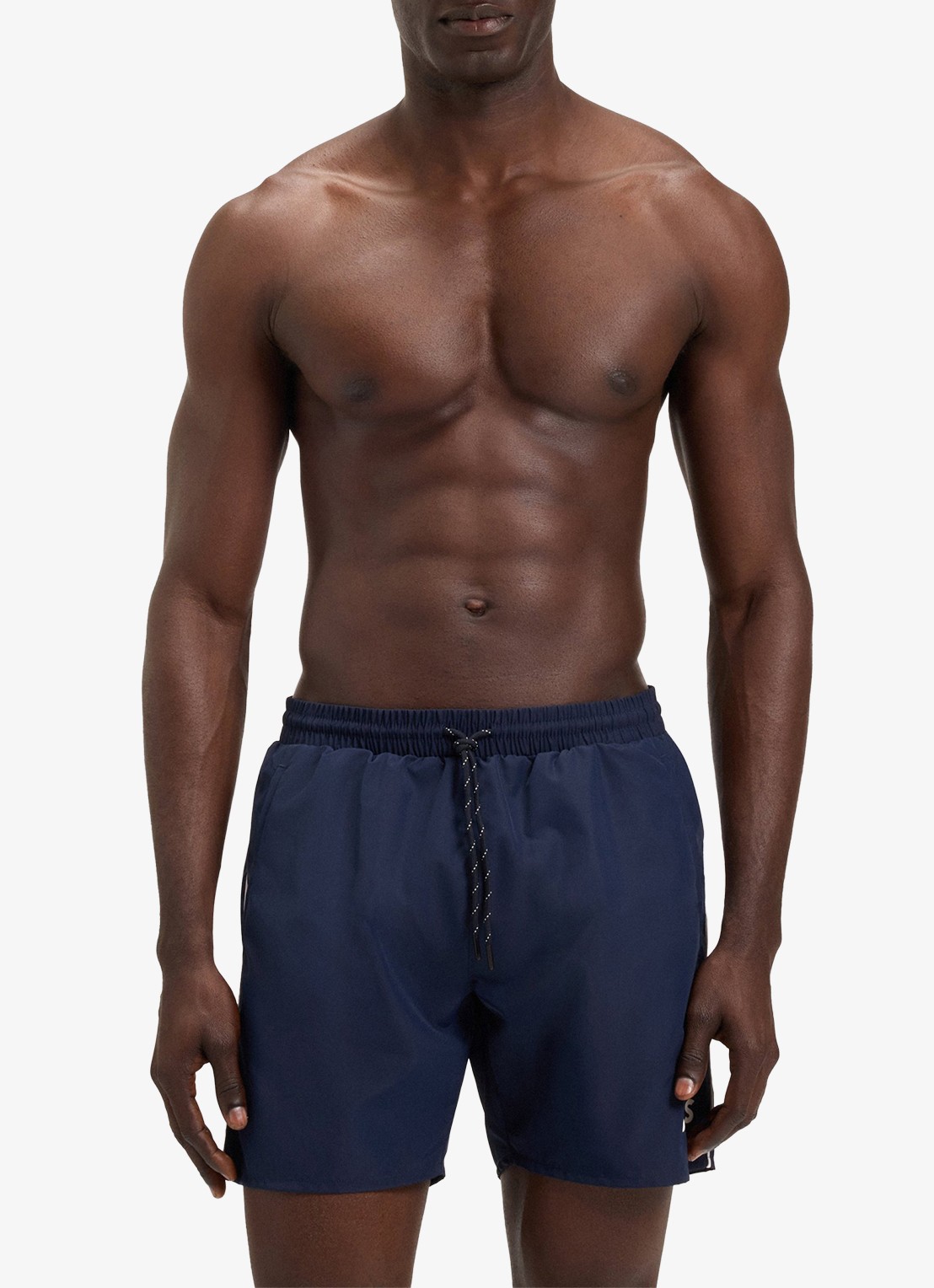 BOSS Zwemshorts met steekzakken en logo - detail 3 navy-413 / blauw