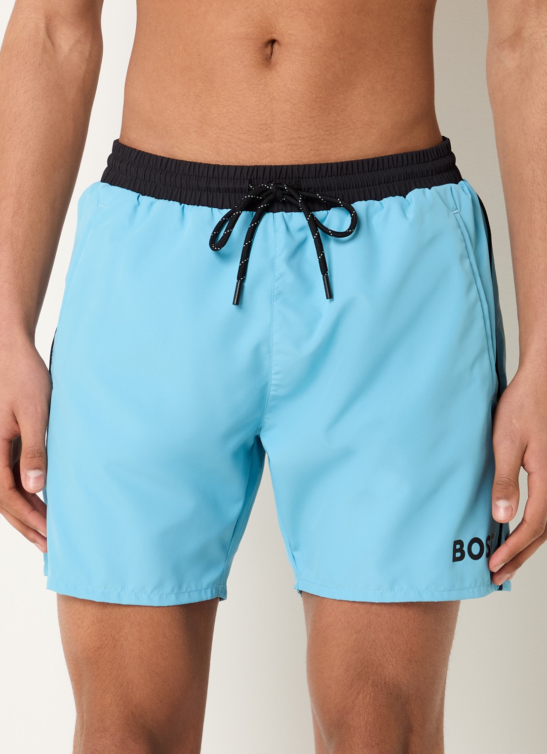 BOSS Zwemshorts met steekzakken en logo - detail 2 light/pastel blue-455 / blauw