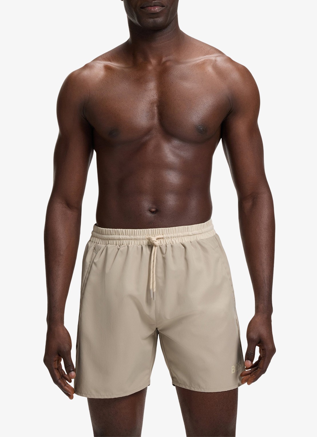 BOSS Zwemshorts met steekzakken en logo - detail 3 light beige-274 / beige