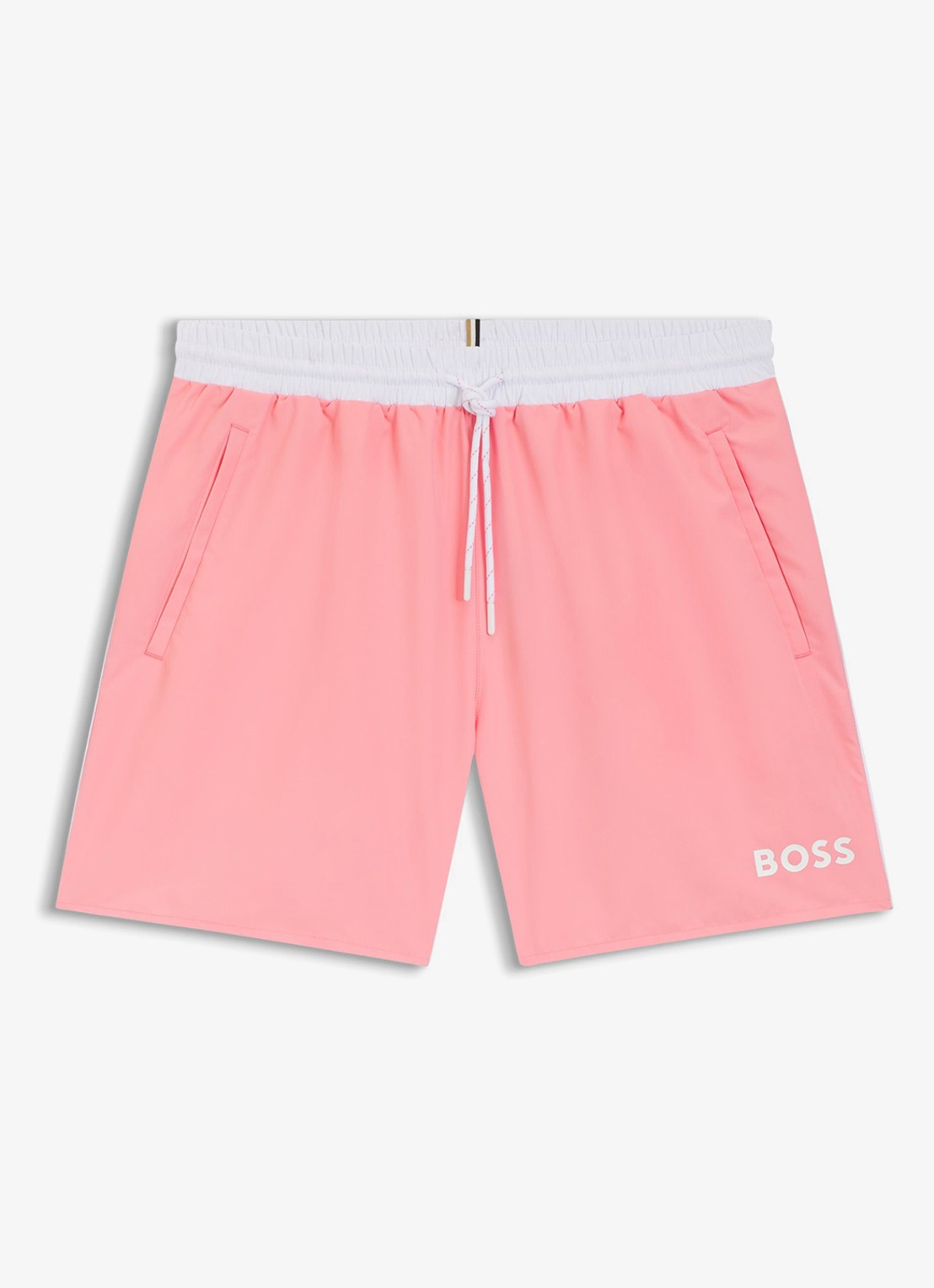 BOSS Zwemshorts met steekzakken en logo - voorkant 4 light/pastel pink-685 / roze