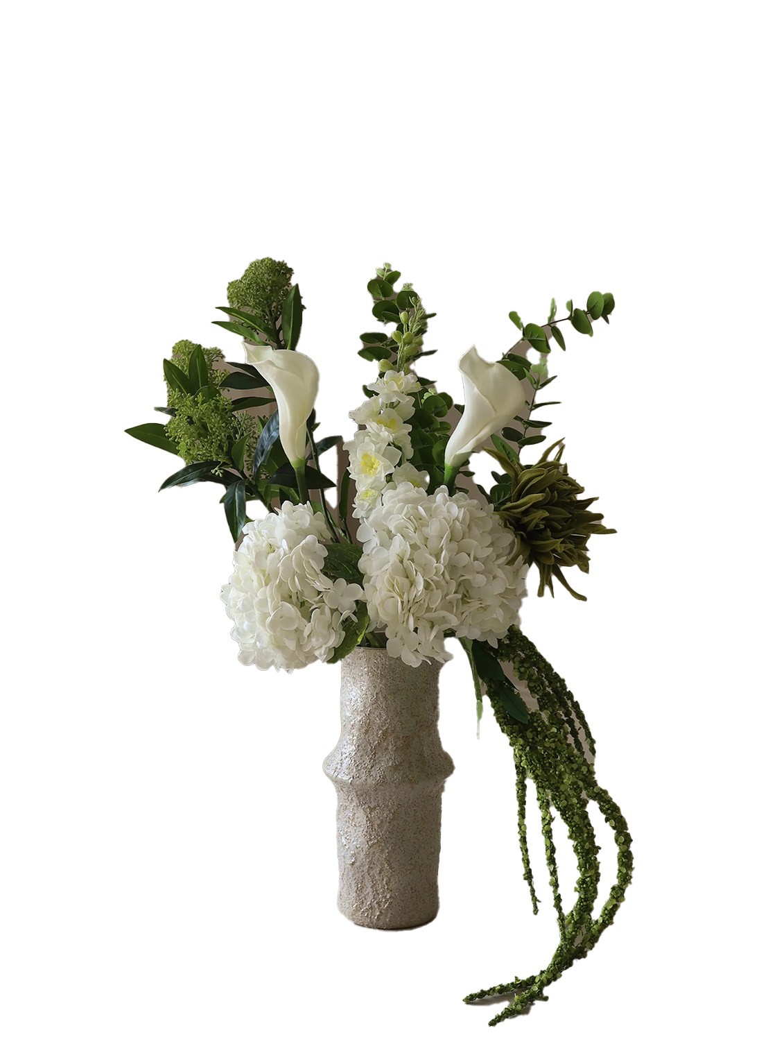 Botané Wild Forest kunstboeket - voorkant 2 wit