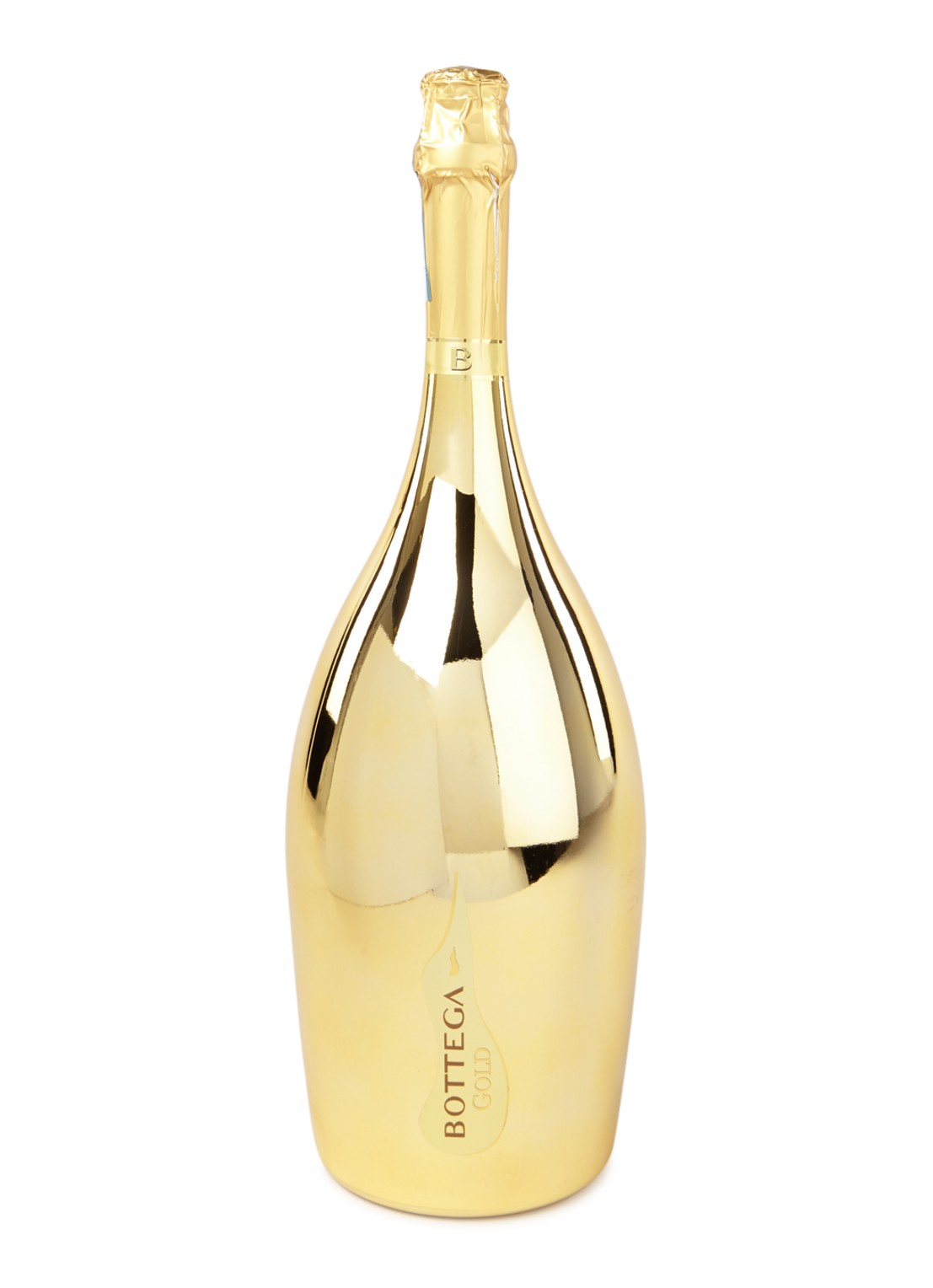 Bottega Gold Prosecco mousserende wijn Jeroboam fles 3 liter - voorkant goud