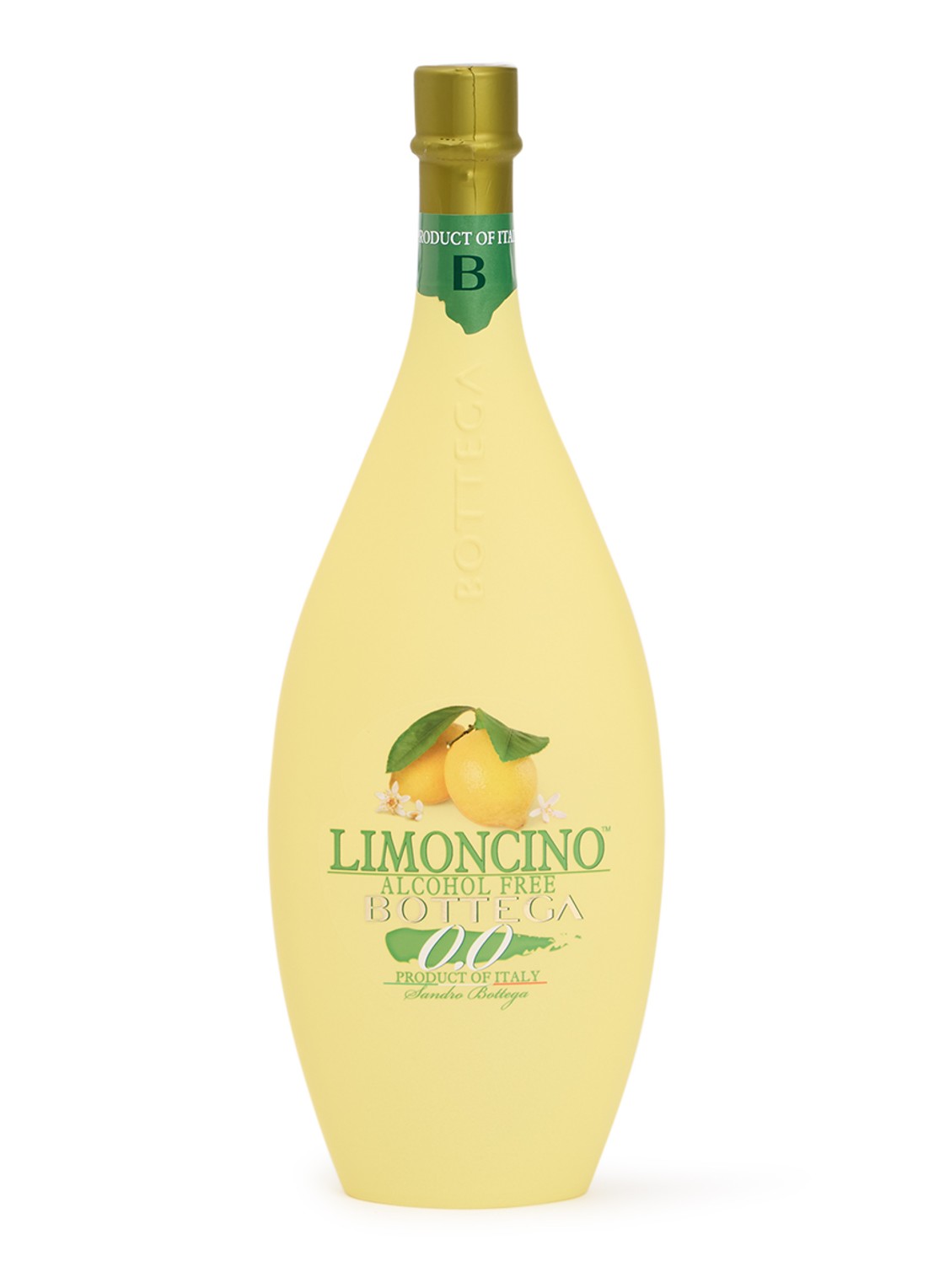 Bottega Limoncino alcoholvrij 500 ml - voorkant geel