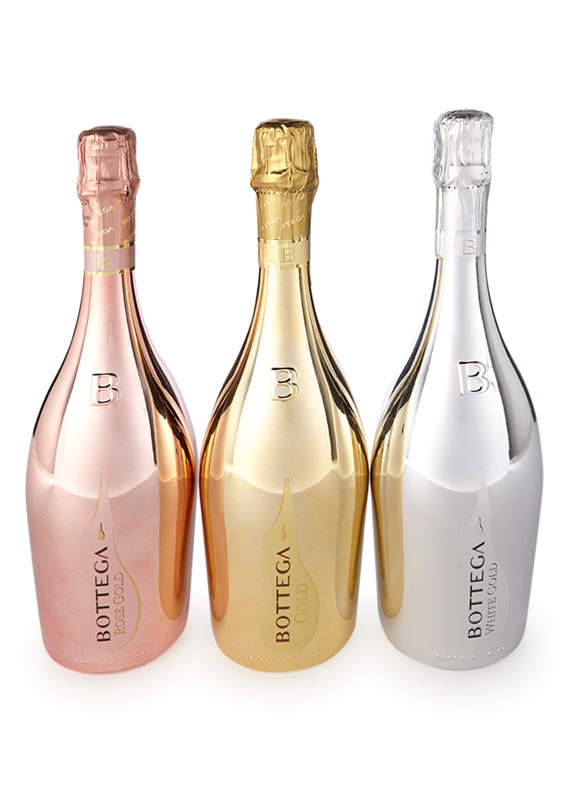 Bottega Luxury Collection Prosecco mousserende wijn in geschenkdoos 750 ml 3 stuks - voorkant undefined