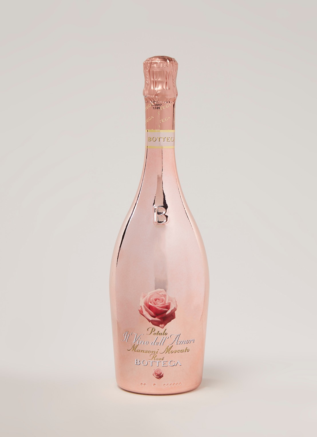 Bottega Petalo Il Vino dell' Amore Moscato rosé prosecco mousserende wijn 750 ml  - voorkant 2 undefined