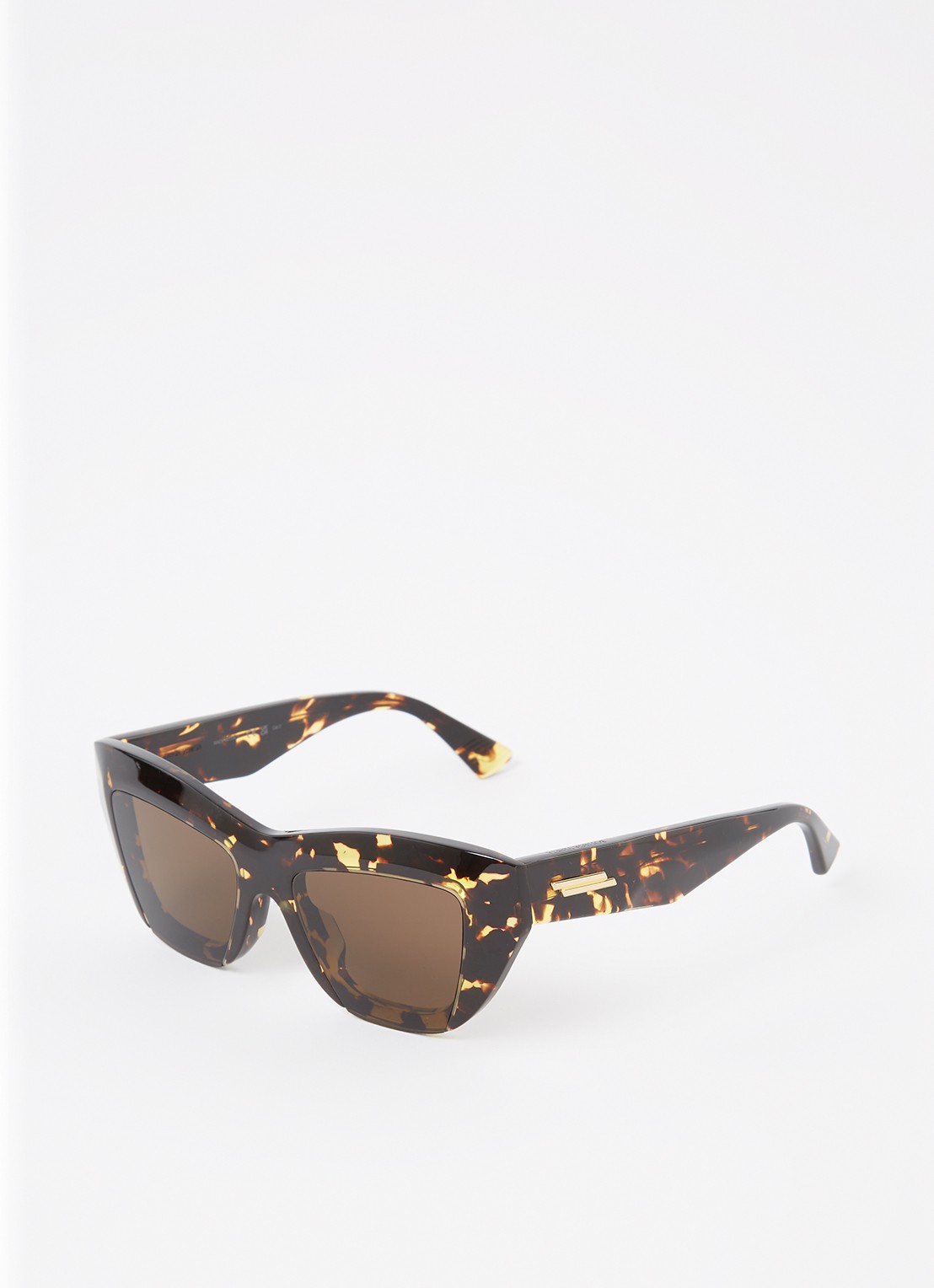 Bottega Veneta Cat Eye zonnebril BV1218S - voorkant 4 donkerbruin