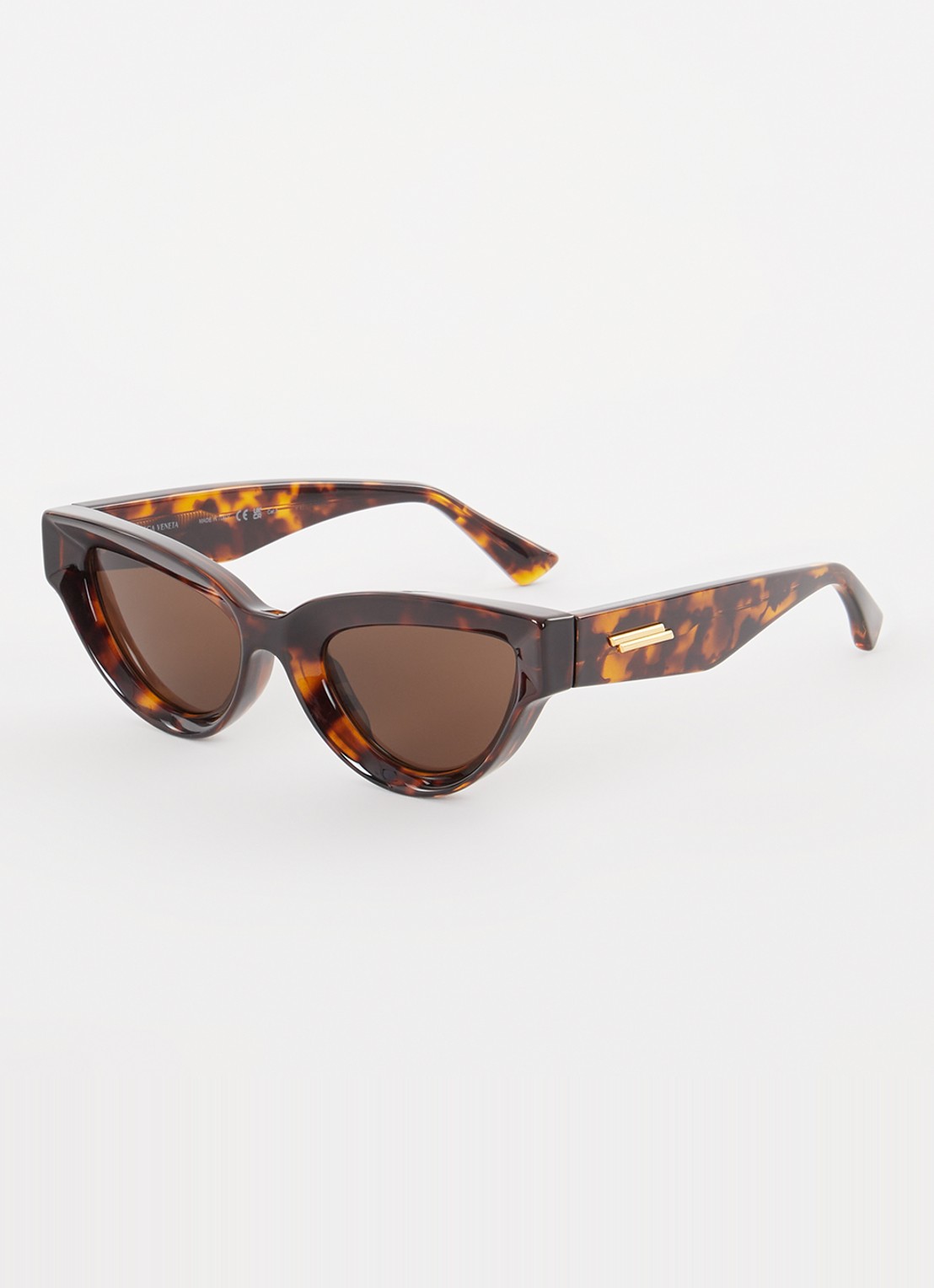 Bottega Veneta Cat Eye zonnebril BV1249S - voorkant 4 donkerbruin