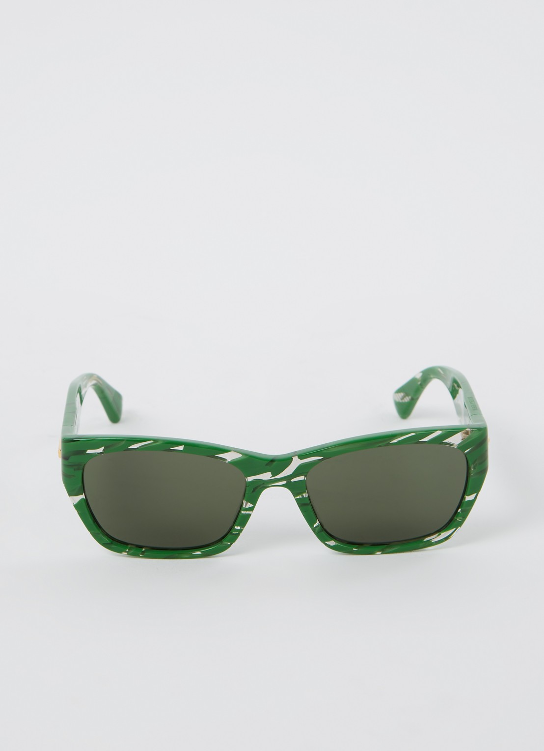 Bottega Veneta Retro zonnebril BV114 - detail groen