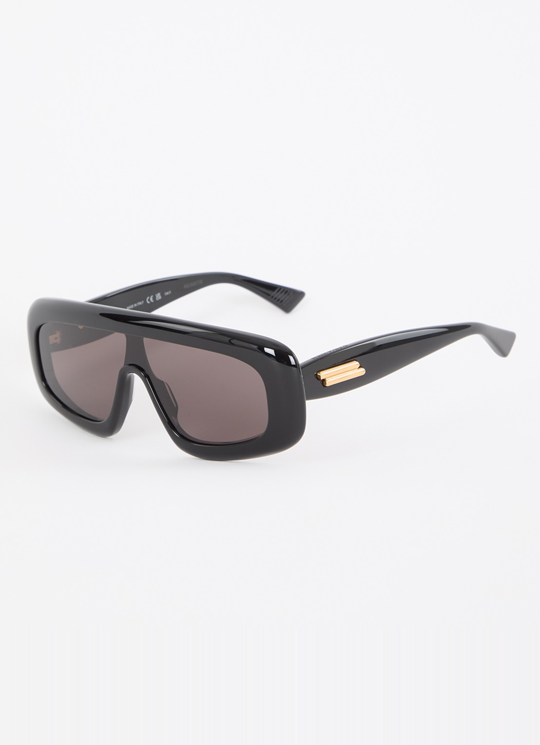 Bottega Veneta Shield zonnebril 6J000441  - voorkant 4 zwart