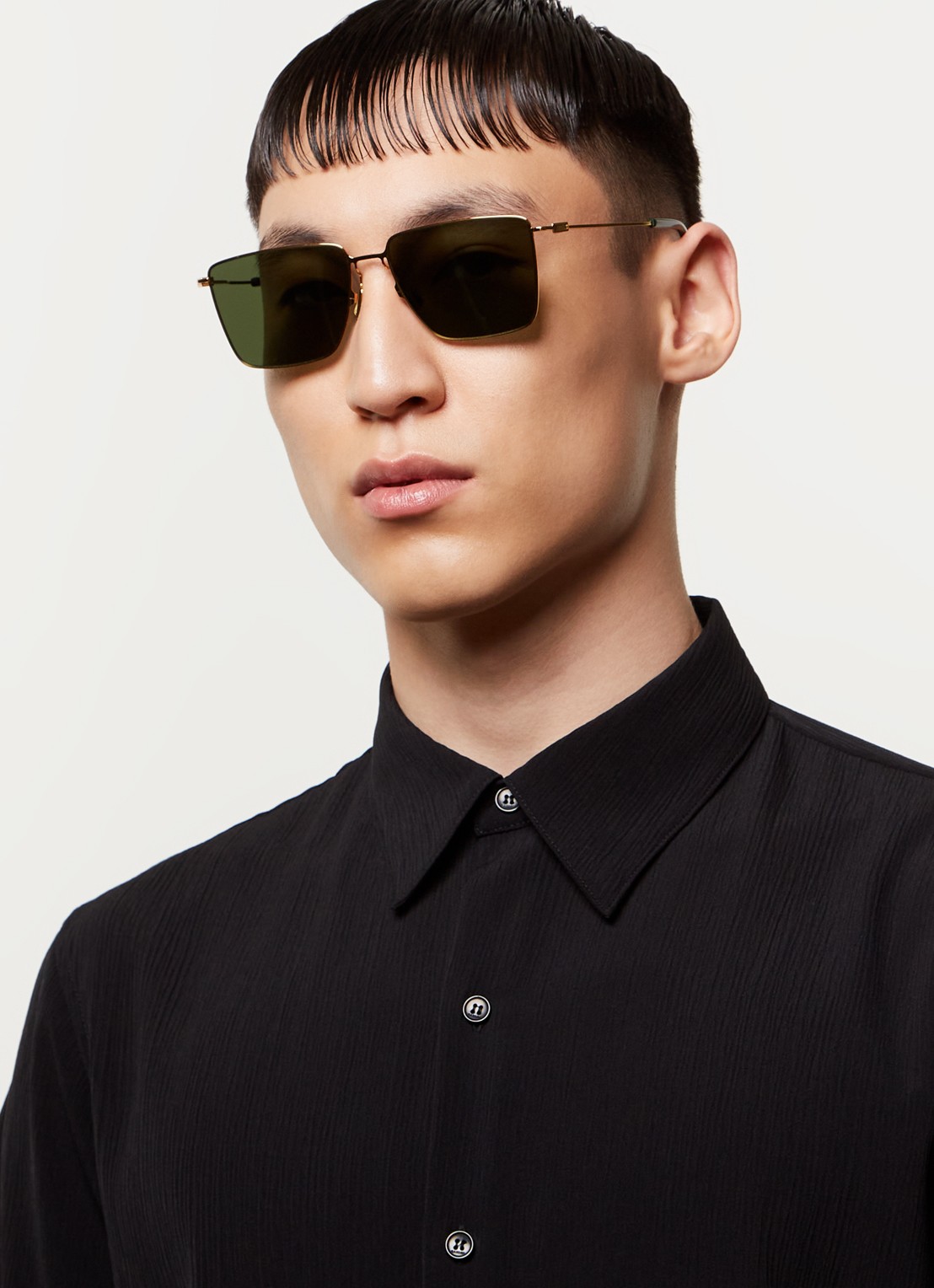 Bottega Veneta Zonnebril BV1267S - voorkant 2 donkergroen