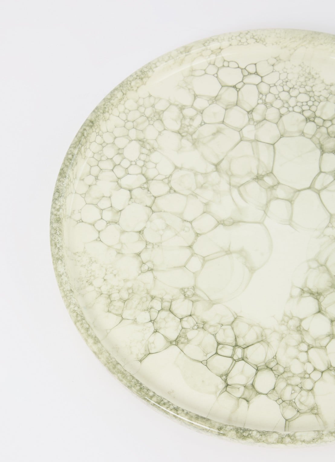 Bowls and Dishes Espuma dinerbord 28 cm - detail legergroen