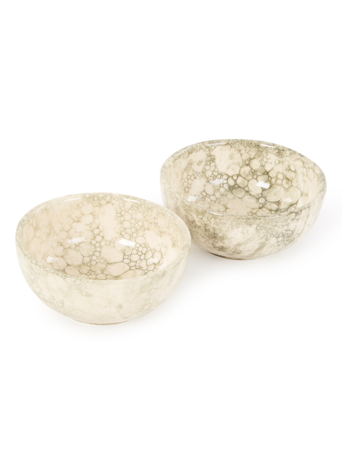 Bowls and Dishes Espuma kom 11 cm set van 2 - voorkant bronsgroen