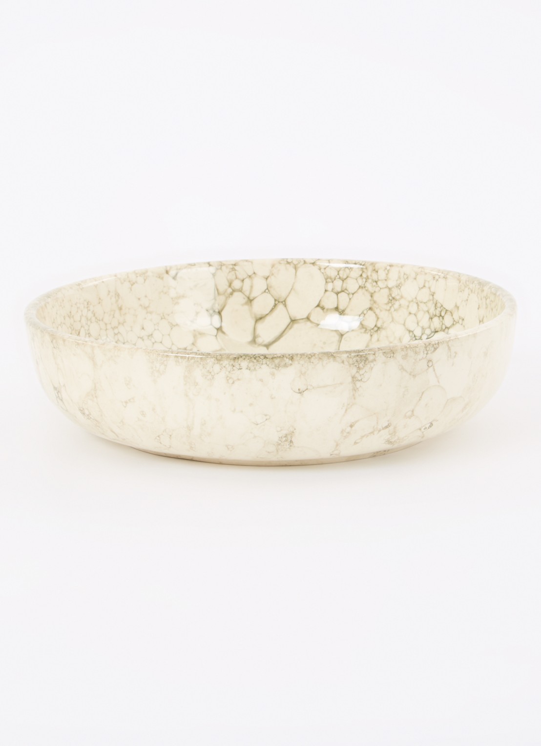 Bowls and Dishes Espuma serveerschaal 27 cm - voorkant 3 bronsgroen