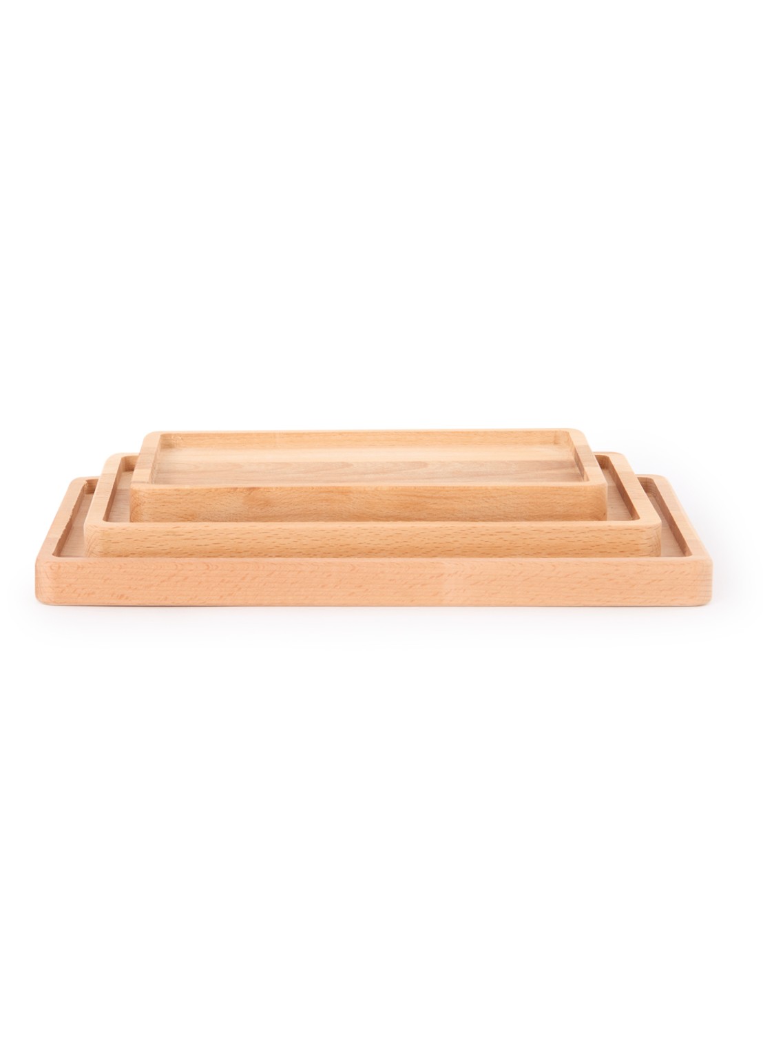 Bowls and Dishes Serveerplank set van 3 - voorkant lichtbruin