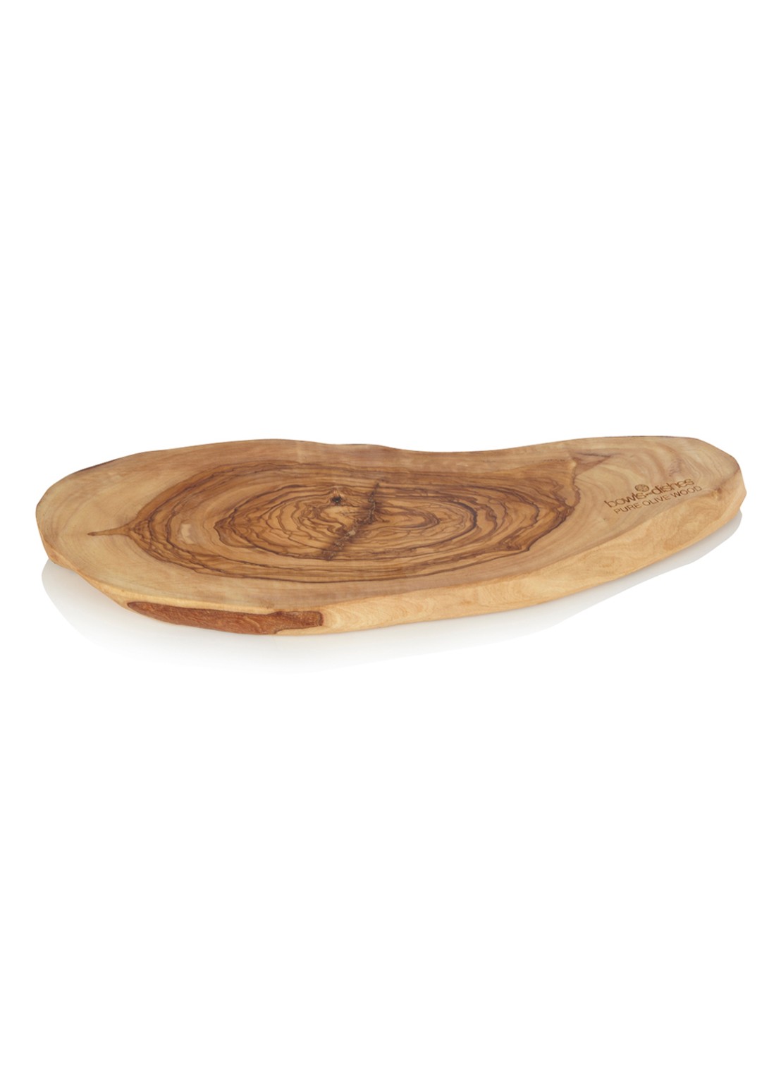 Bowls and Dishes Tapasplank van olijfhout 35 cm - voorkant camel