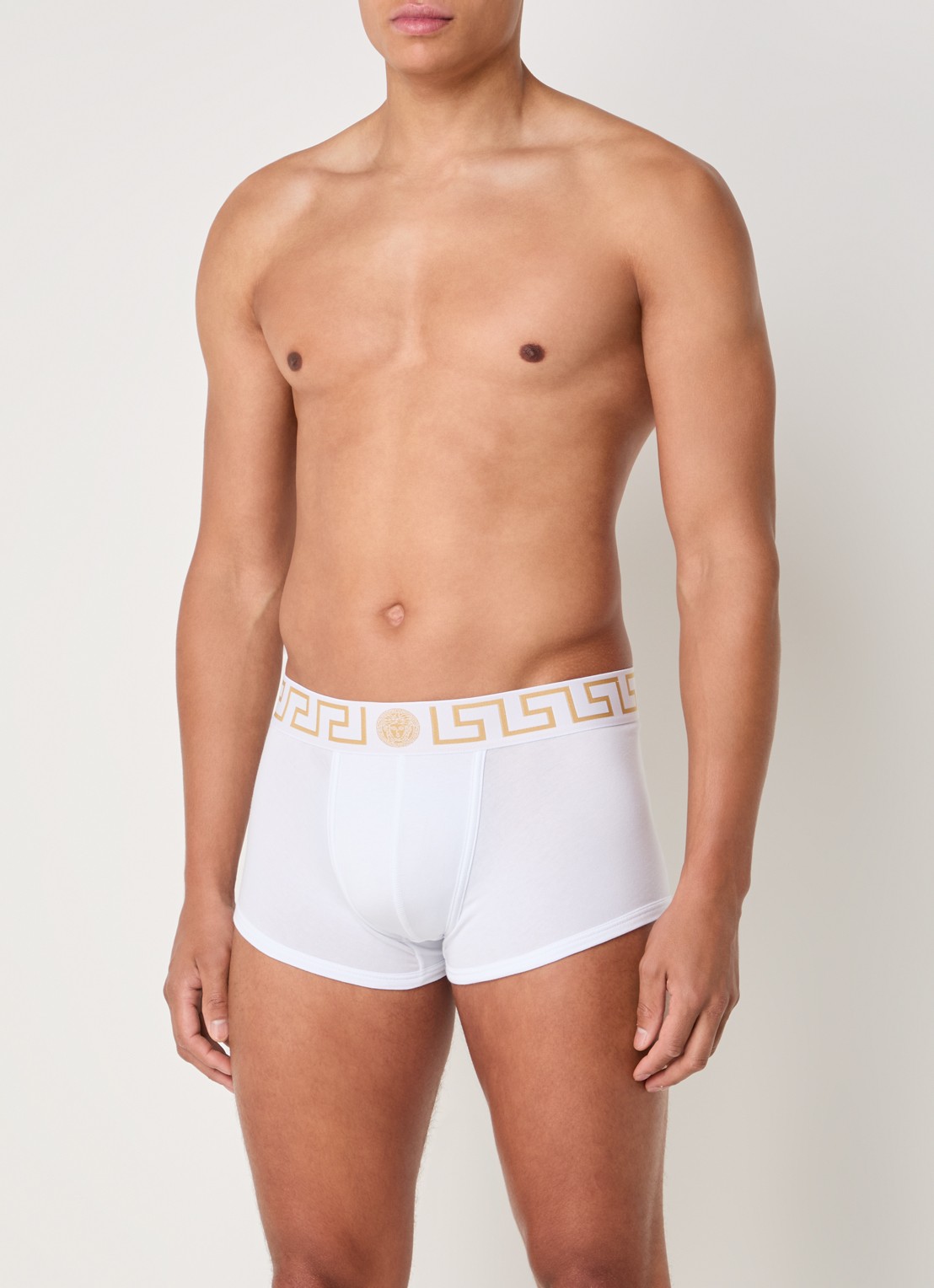 Boxershort met logoband - voorkant 3 wit