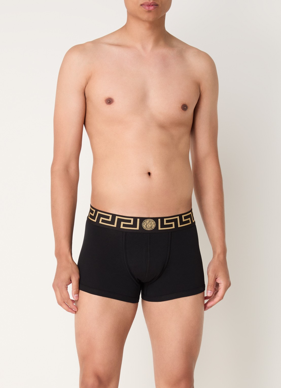 Boxershort met logoband - voorkant 3 zwart