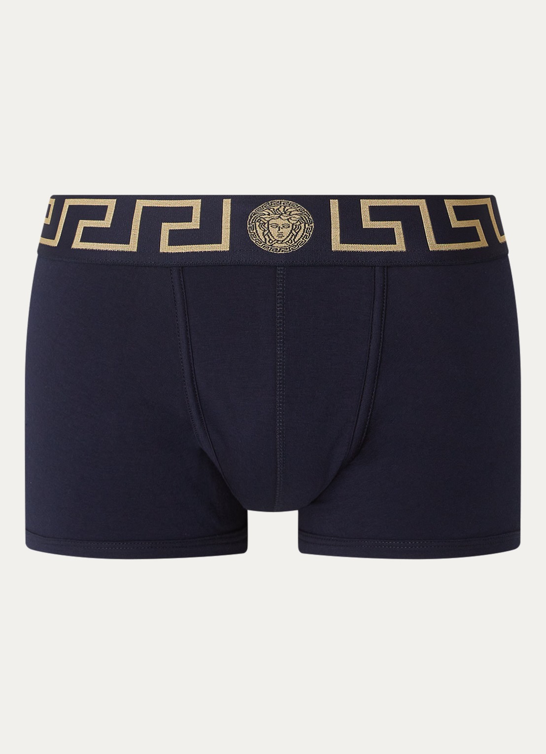 Boxershort met logoband - voorkant donkerblauw
