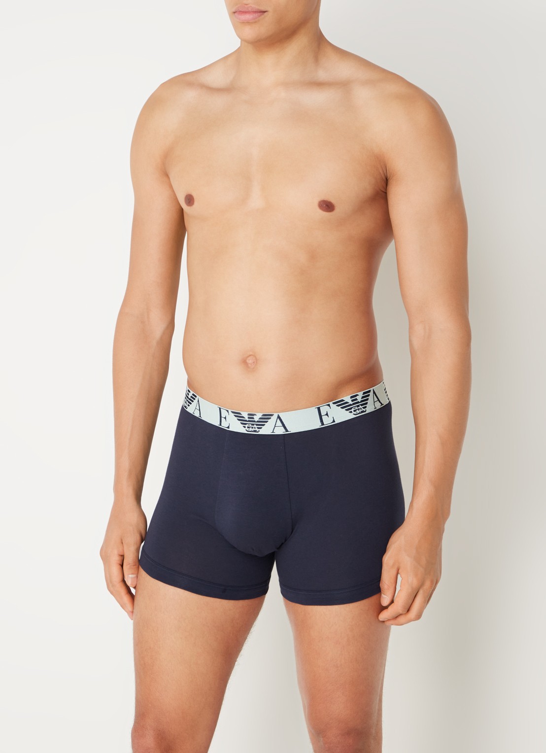 Boxershorts met logoband in 3-pack - voorkant 2 wit