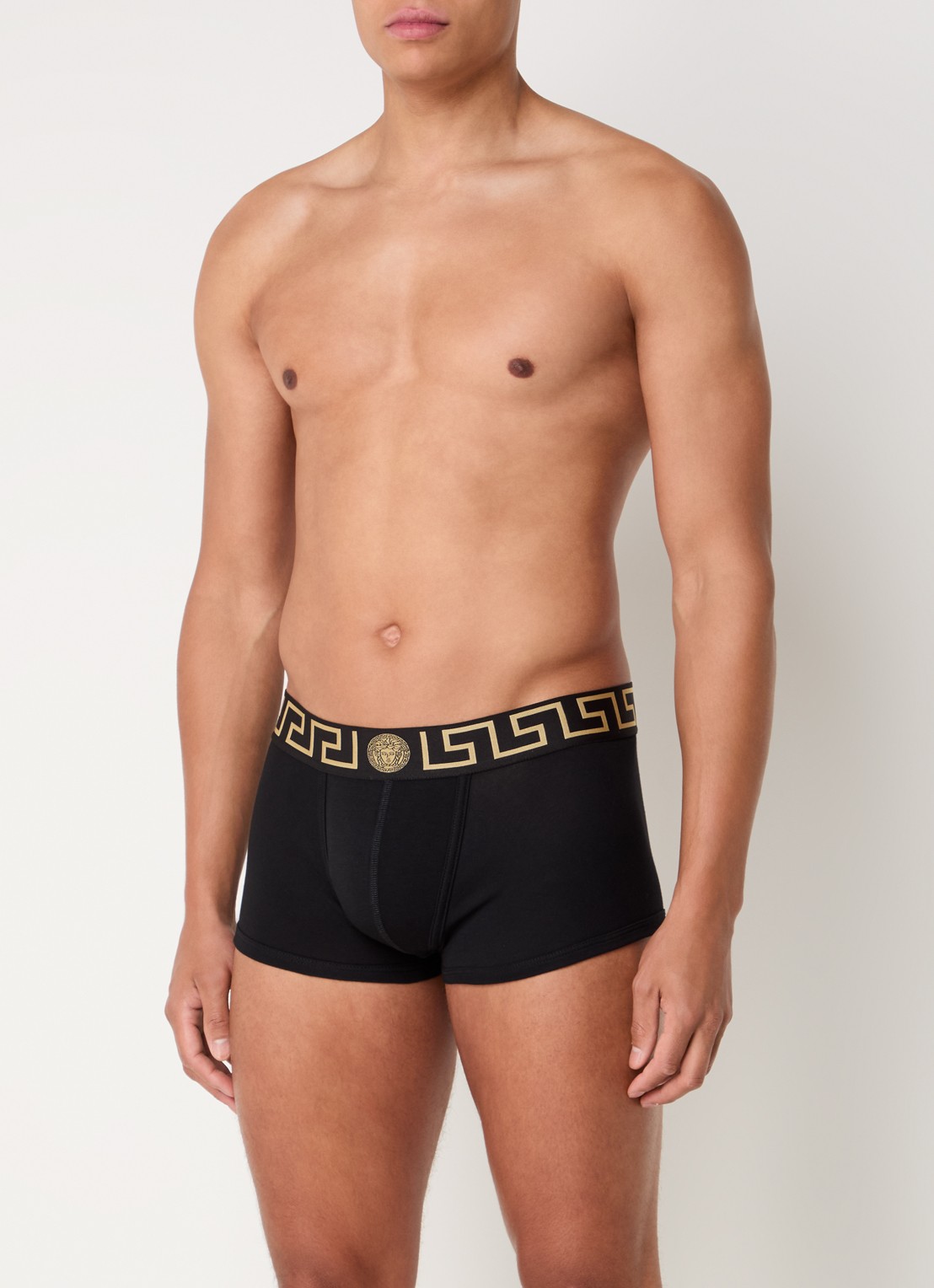 Boxershorts met logoband in 3-pack - voorkant 4 donkerblauw