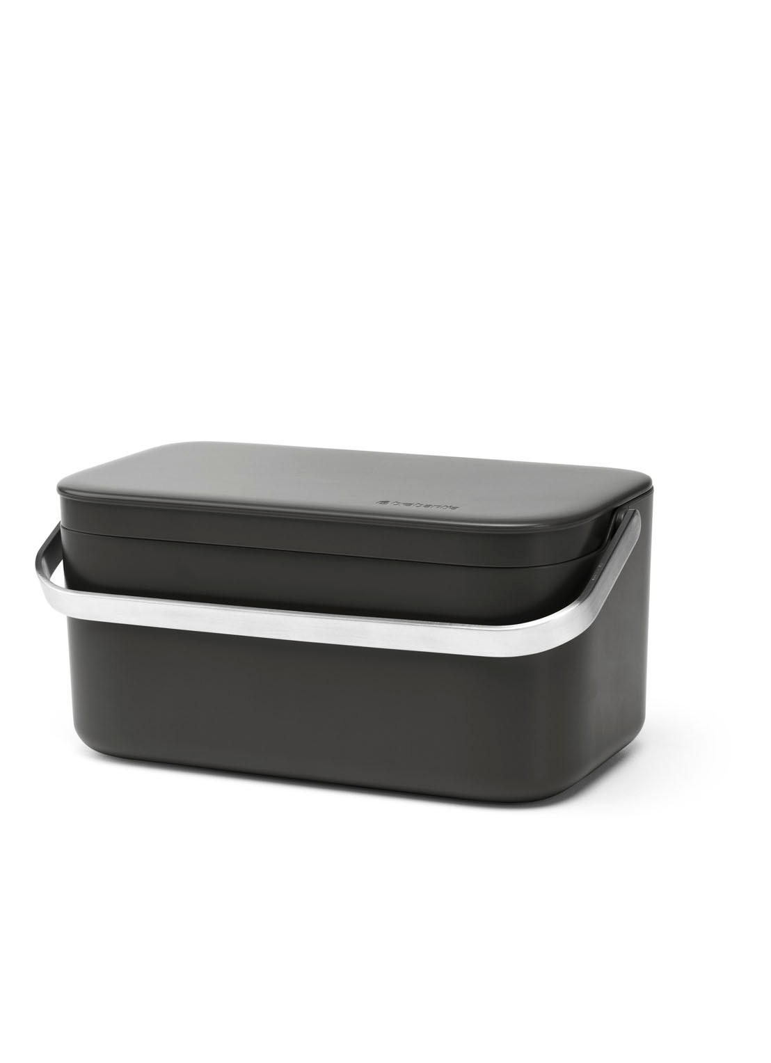 Brabantia Aanrecht prullenbak 1,8 liter - voorkant 2 antraciet