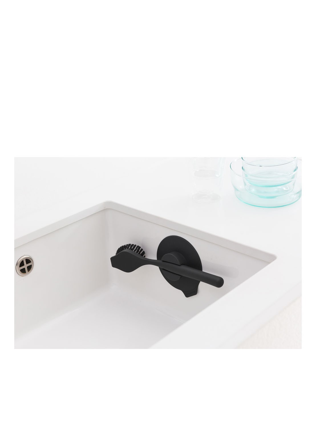 Brabantia Afwasborstel met zuignaphouder - detail 4 donkergrijs