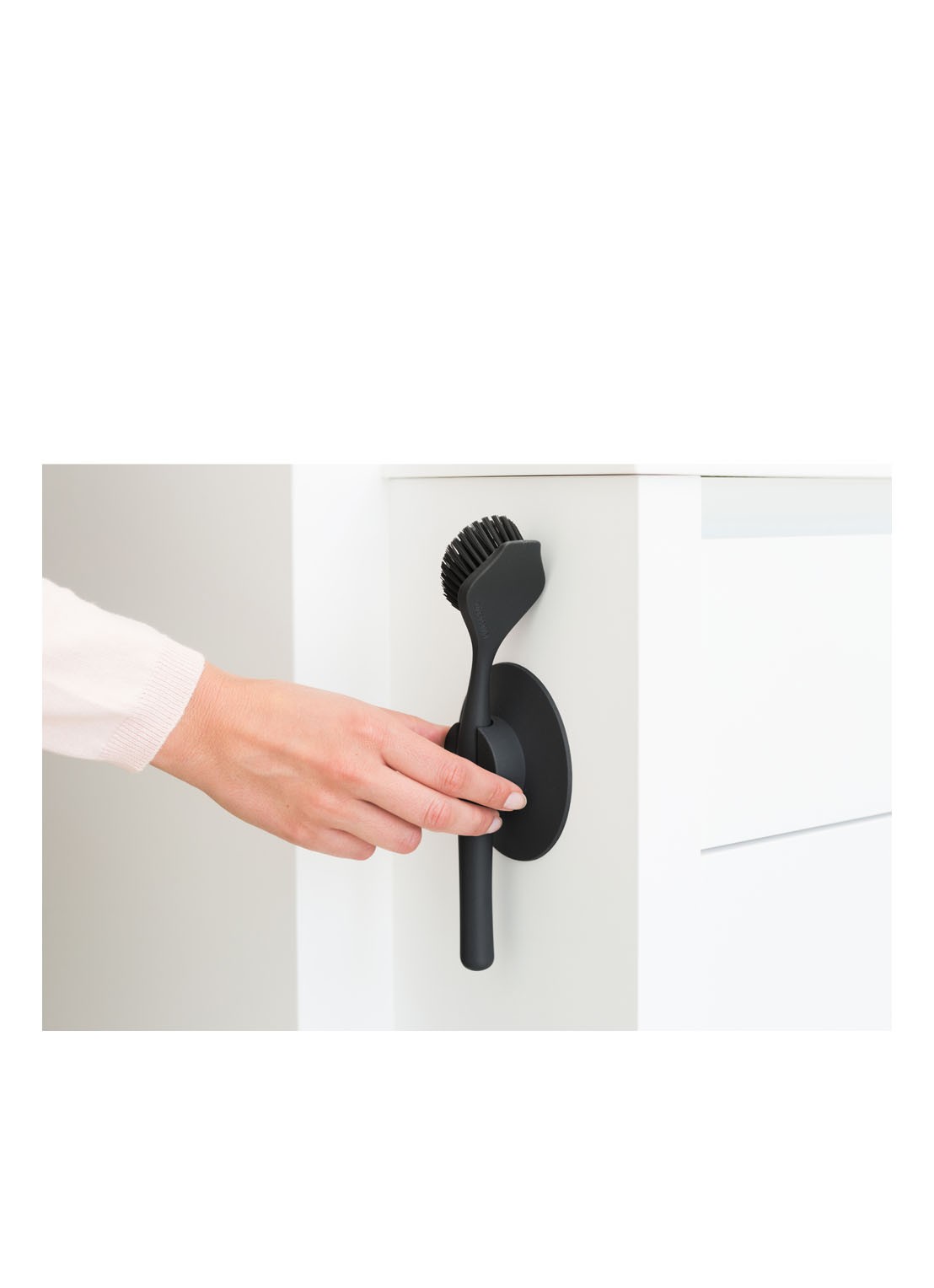 Brabantia Afwasborstel met zuignaphouder - detail 5 donkergrijs