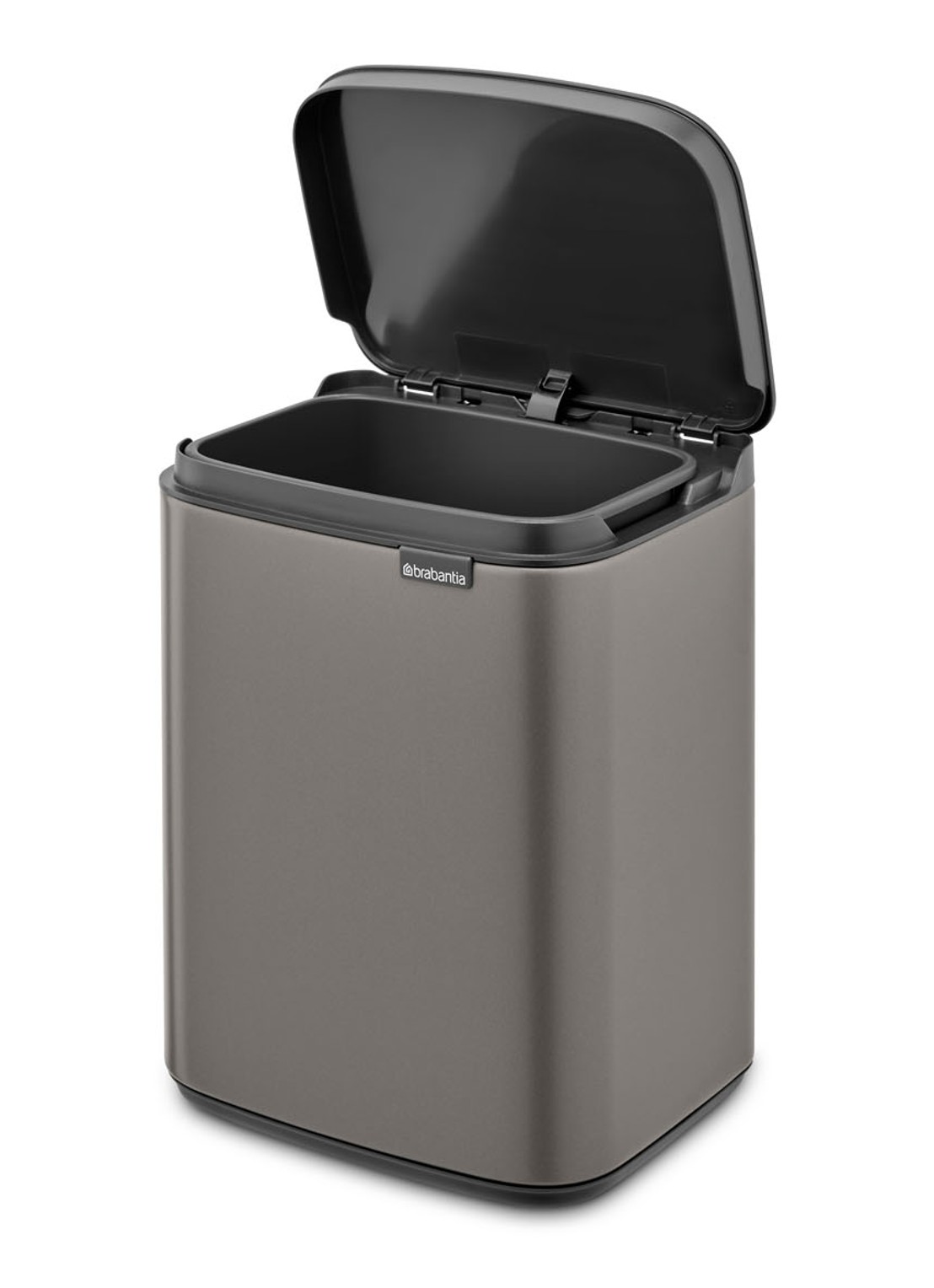 Brabantia Bo afvalemmer 4 liter met kunststof binnenemmer - detail 2 zilver