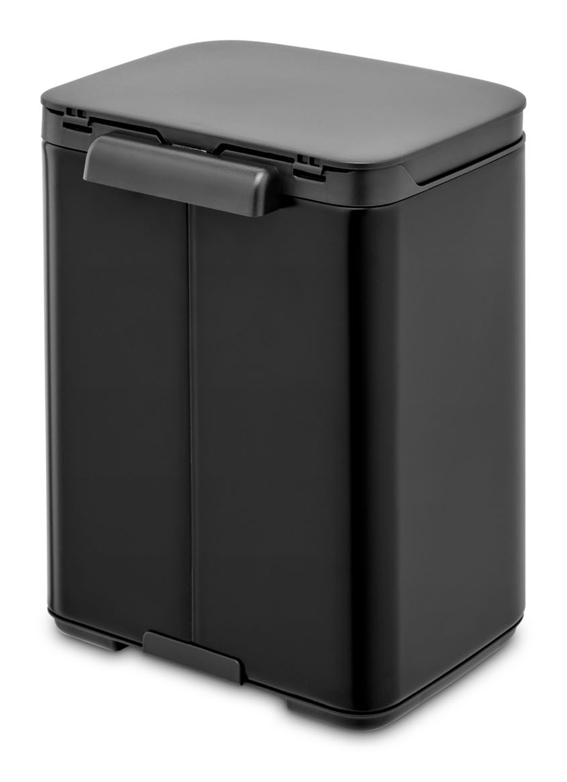 Brabantia Bo afvalemmer 4 liter met kunststof binnenemmer - detail zwart