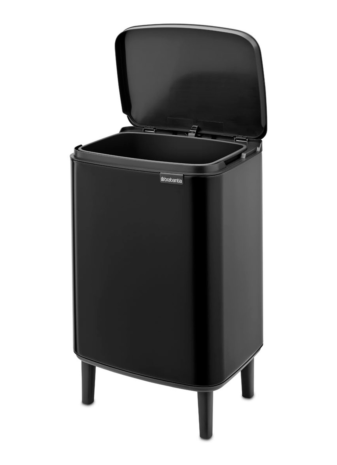 Brabantia Bo Hi afvalemmer 12 liter met kunststof binnenemmer - detail 4 zwart