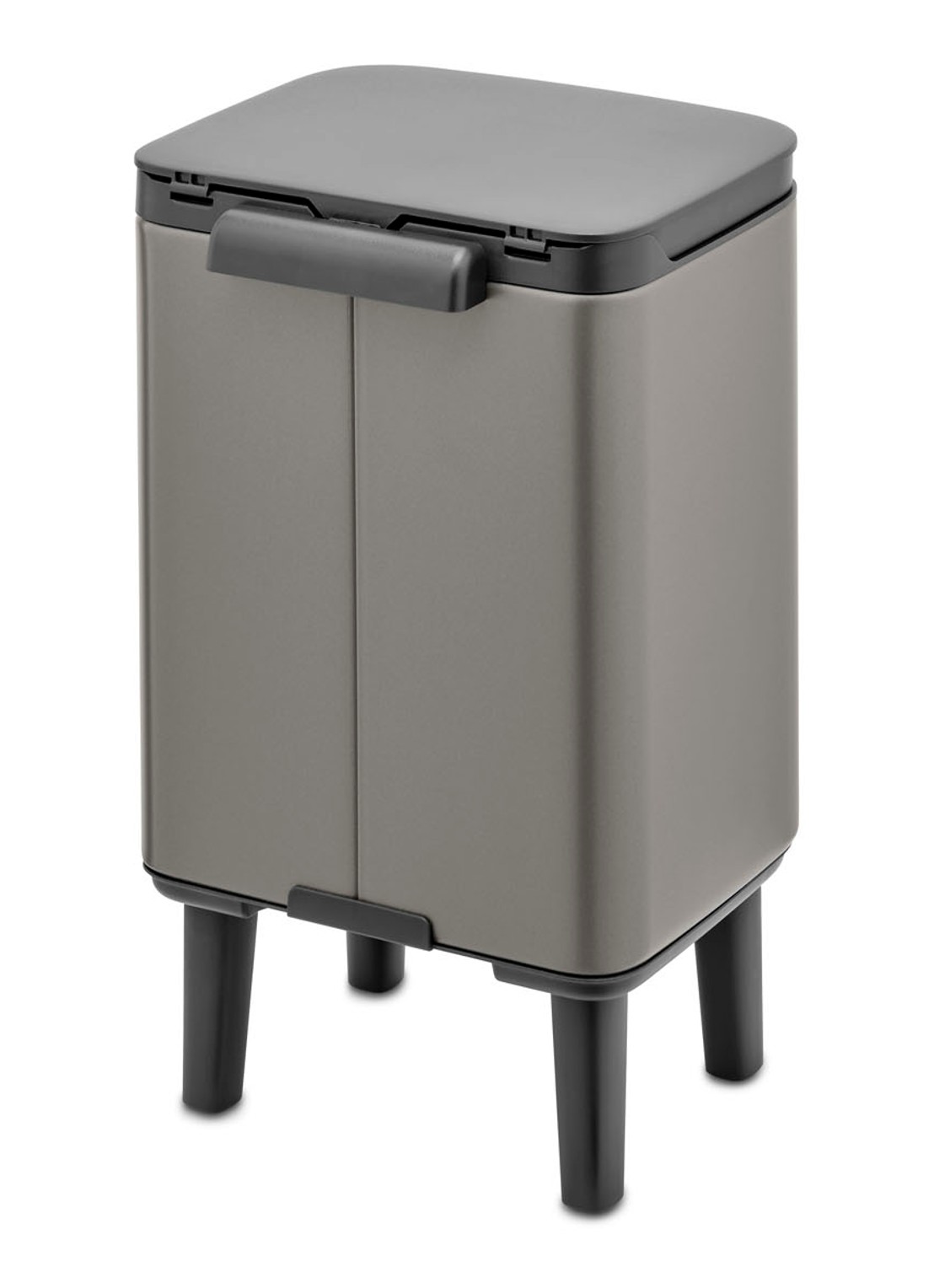 Brabantia Bo Hi afvalemmer 4 liter met kunststof binnenemmer - detail 3 zilver