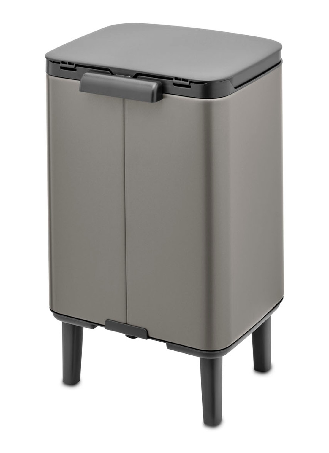 Brabantia Bo Hi afvalemmer 7 liter met kunststof binnenemmer - detail 3 zilver