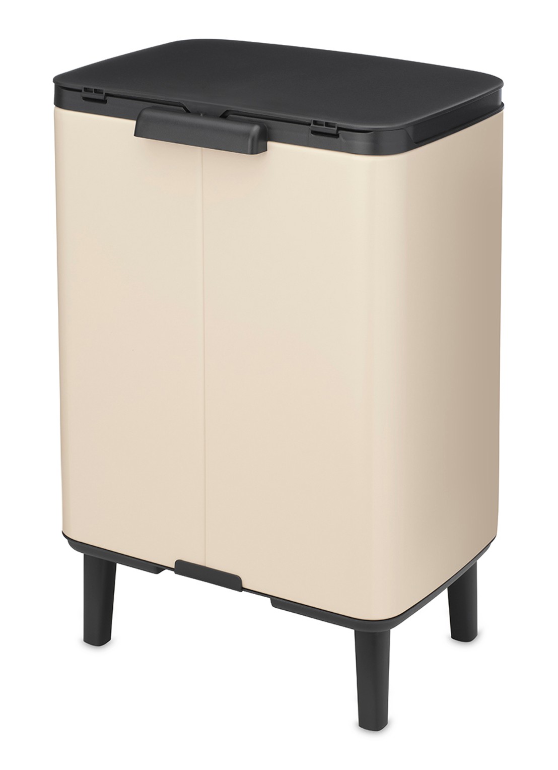 Brabantia Bo Hi prullenbak 12 liter - achterkant beige