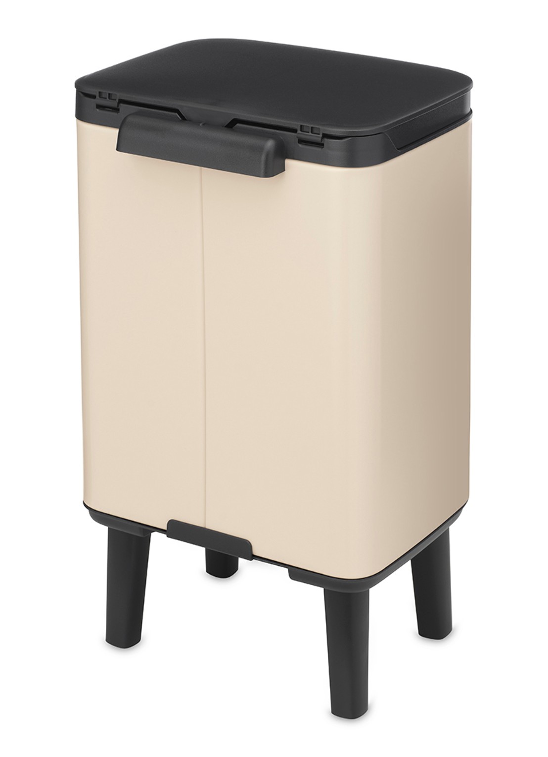 Brabantia Bo Hi prullenbak 4 liter - achterkant 8 beige