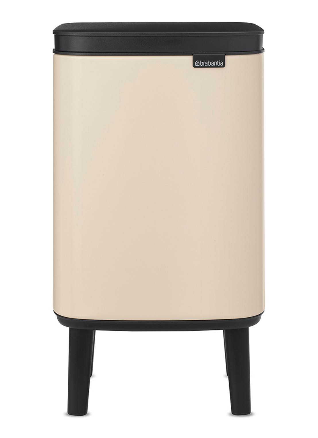 Brabantia Bo Hi prullenbak 4 liter - voorkant beige