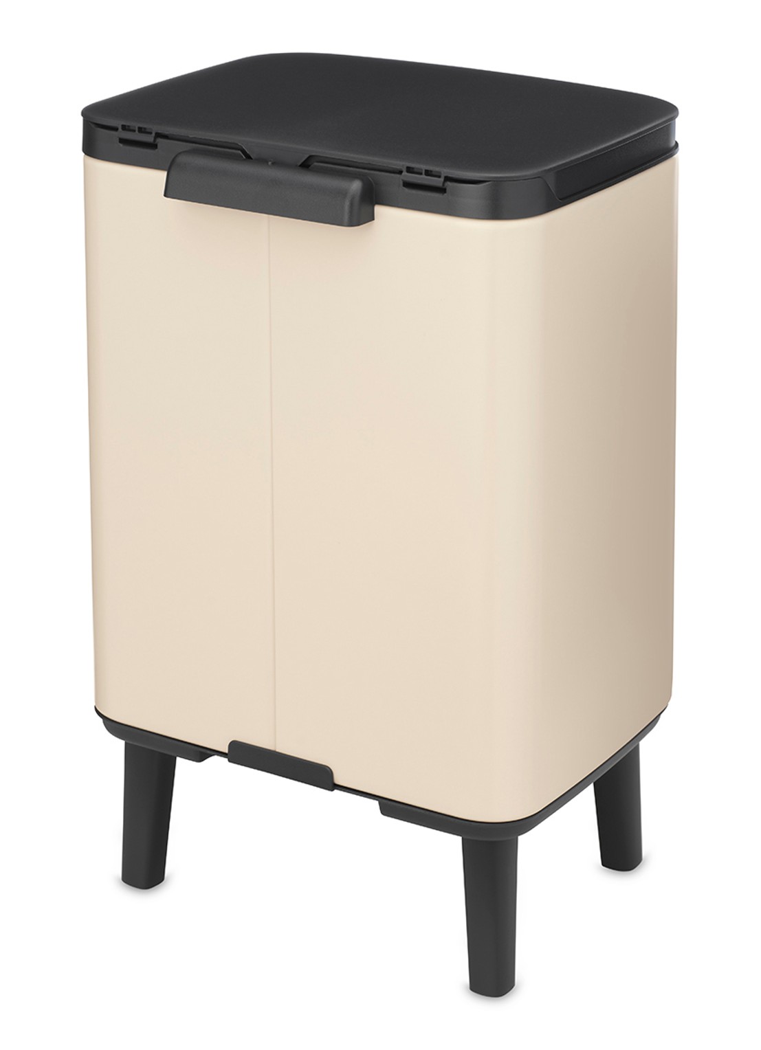 Brabantia Bo Hi prullenbak 7 liter - achterkant 8 beige