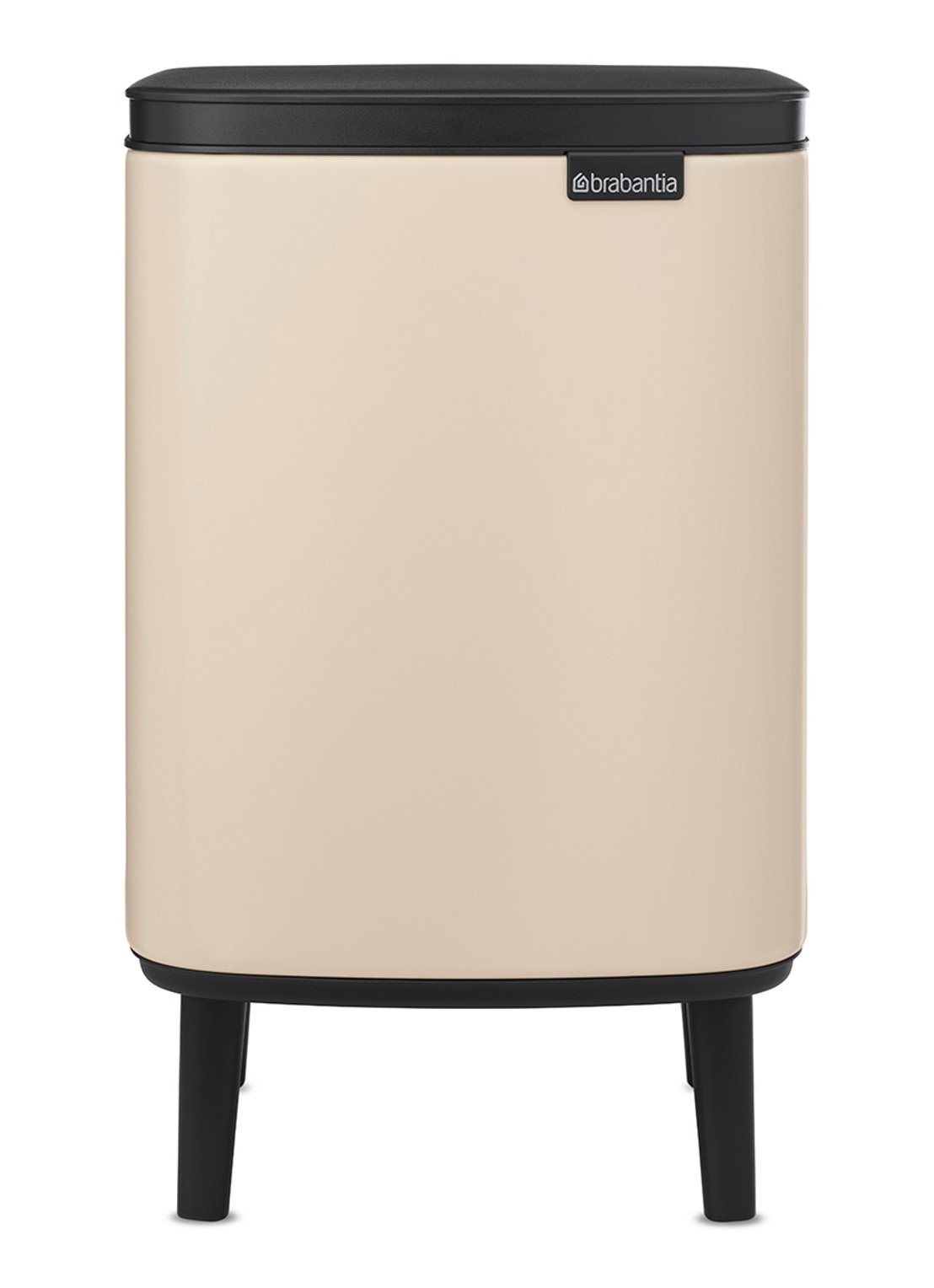 Brabantia Bo Hi prullenbak 7 liter - voorkant beige