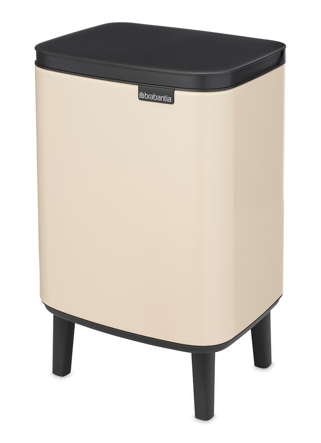 Brabantia Bo Hi prullenbak 7 liter - voorkant 2 beige