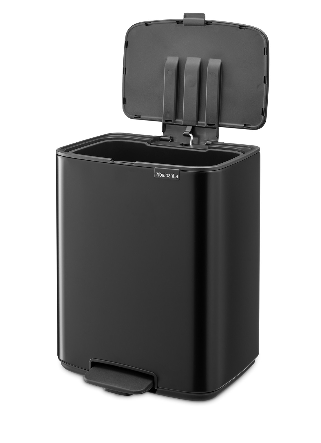 Brabantia Bo pedaalemmer 12 liter - achterkant 8 zwart