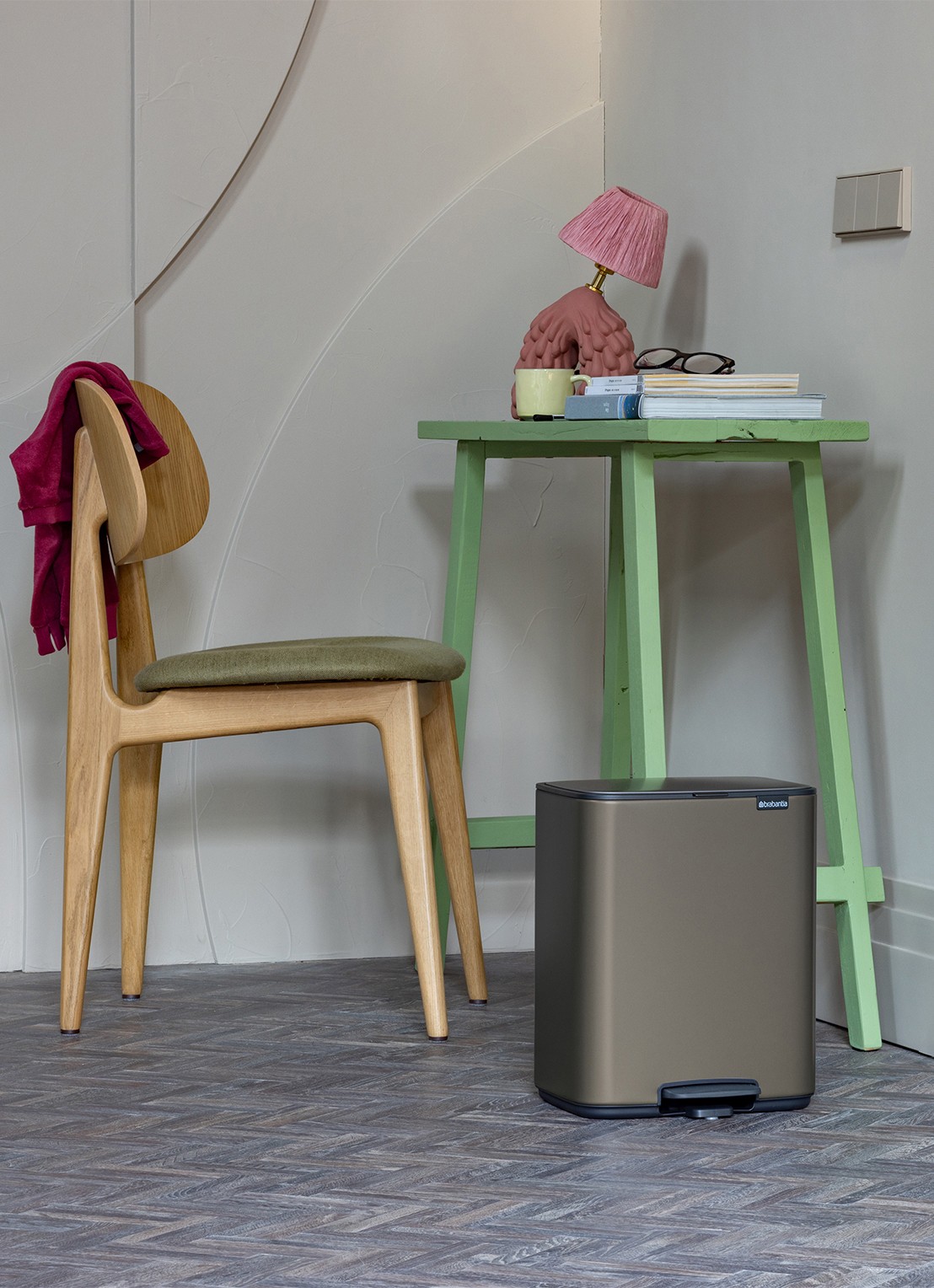 Brabantia Bo pedaalemmer 12 liter - detail 6 grijs