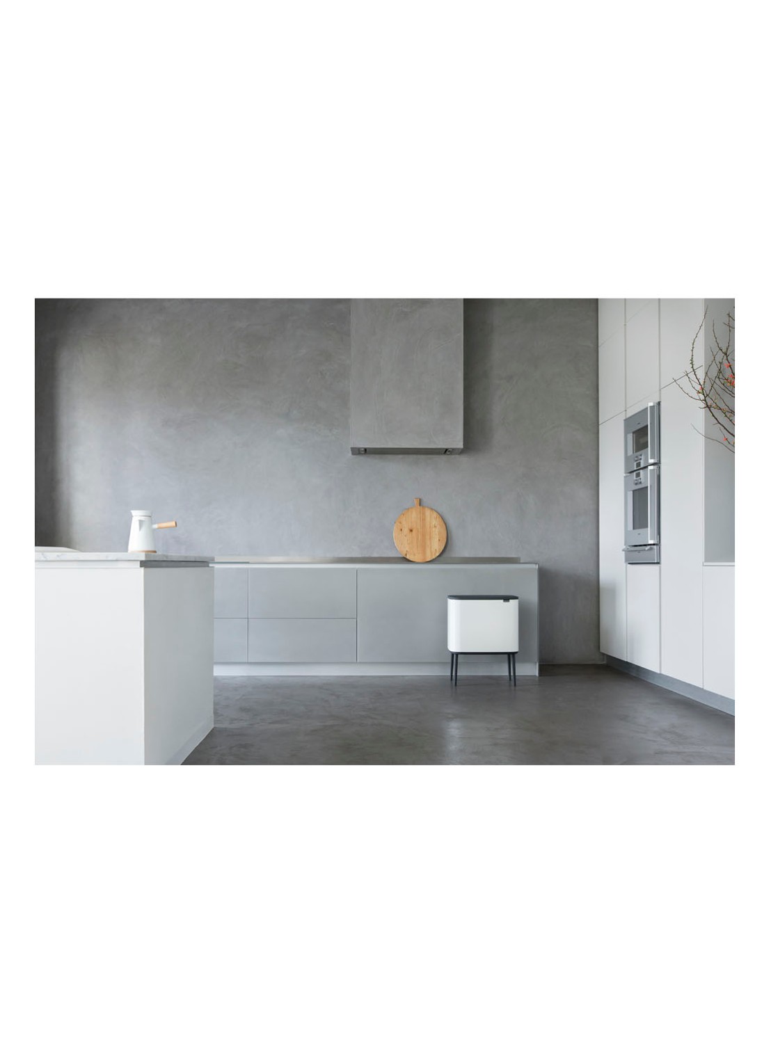 Brabantia Bo pedaalemmer 30 liter - voorkant 7 wit
