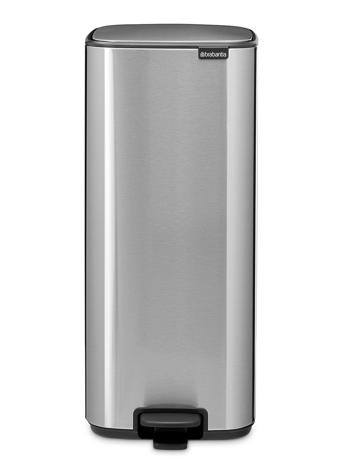 Brabantia Bo pedaalemmer 30 liter - voorkant 8 zilver