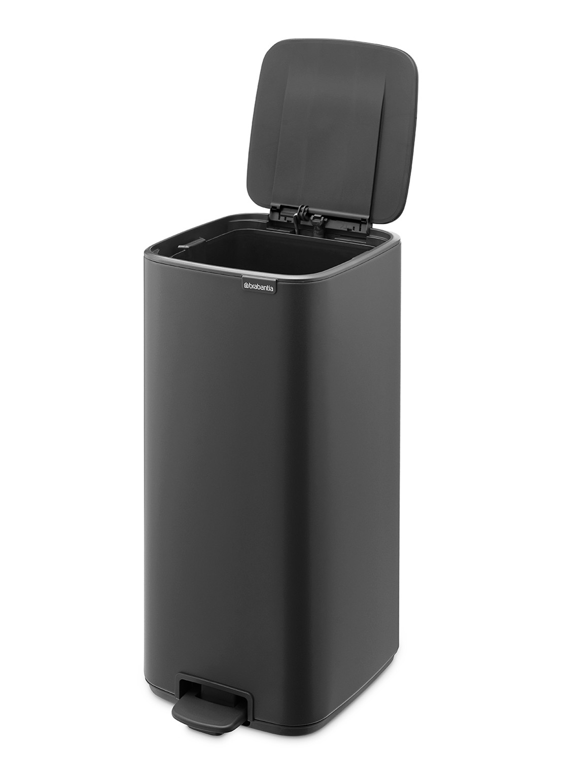 Brabantia Bo pedaalemmer 30 liter - achterkant grijs
