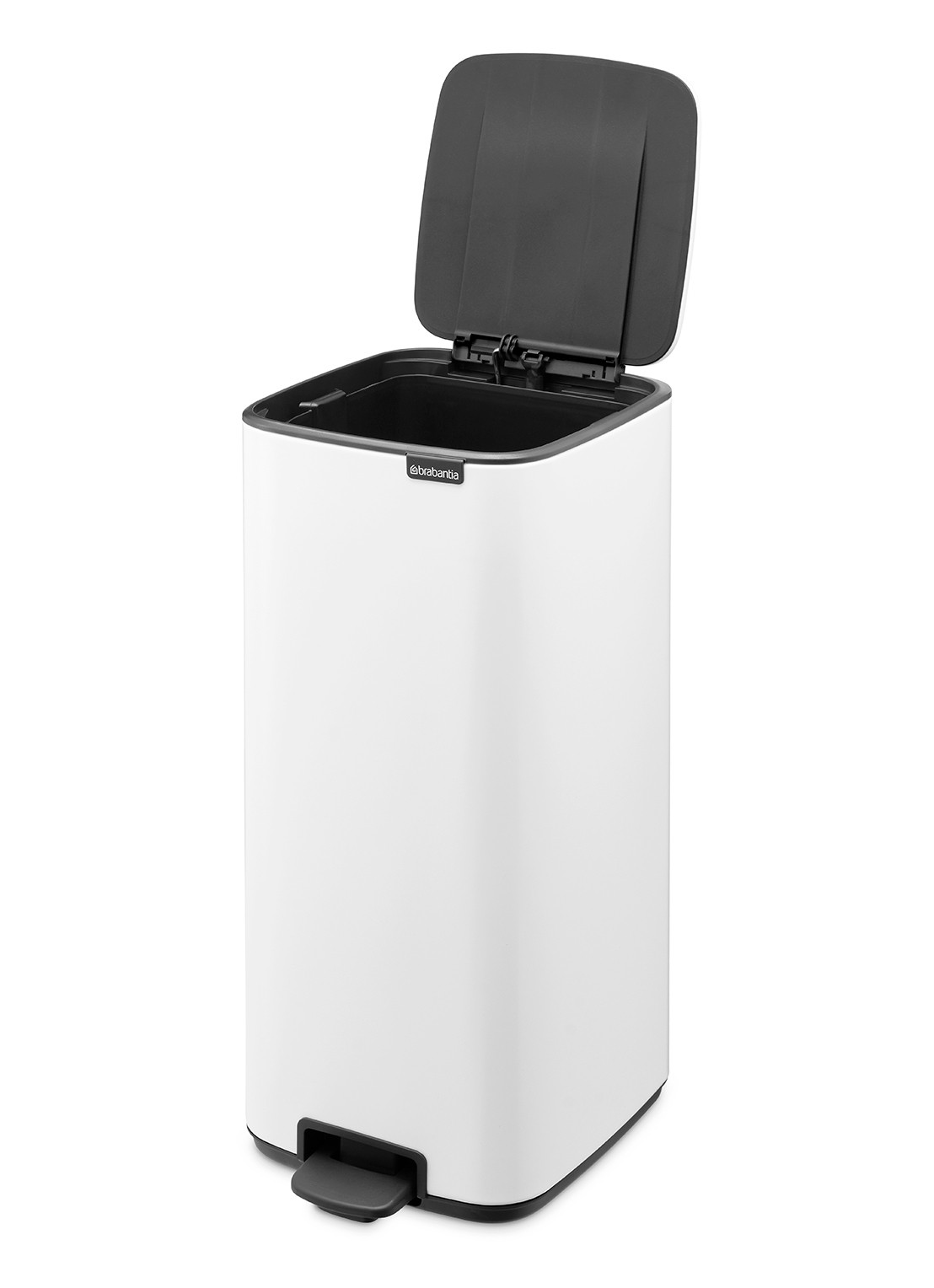 Brabantia Bo pedaalemmer 30 liter - achterkant 8 wit