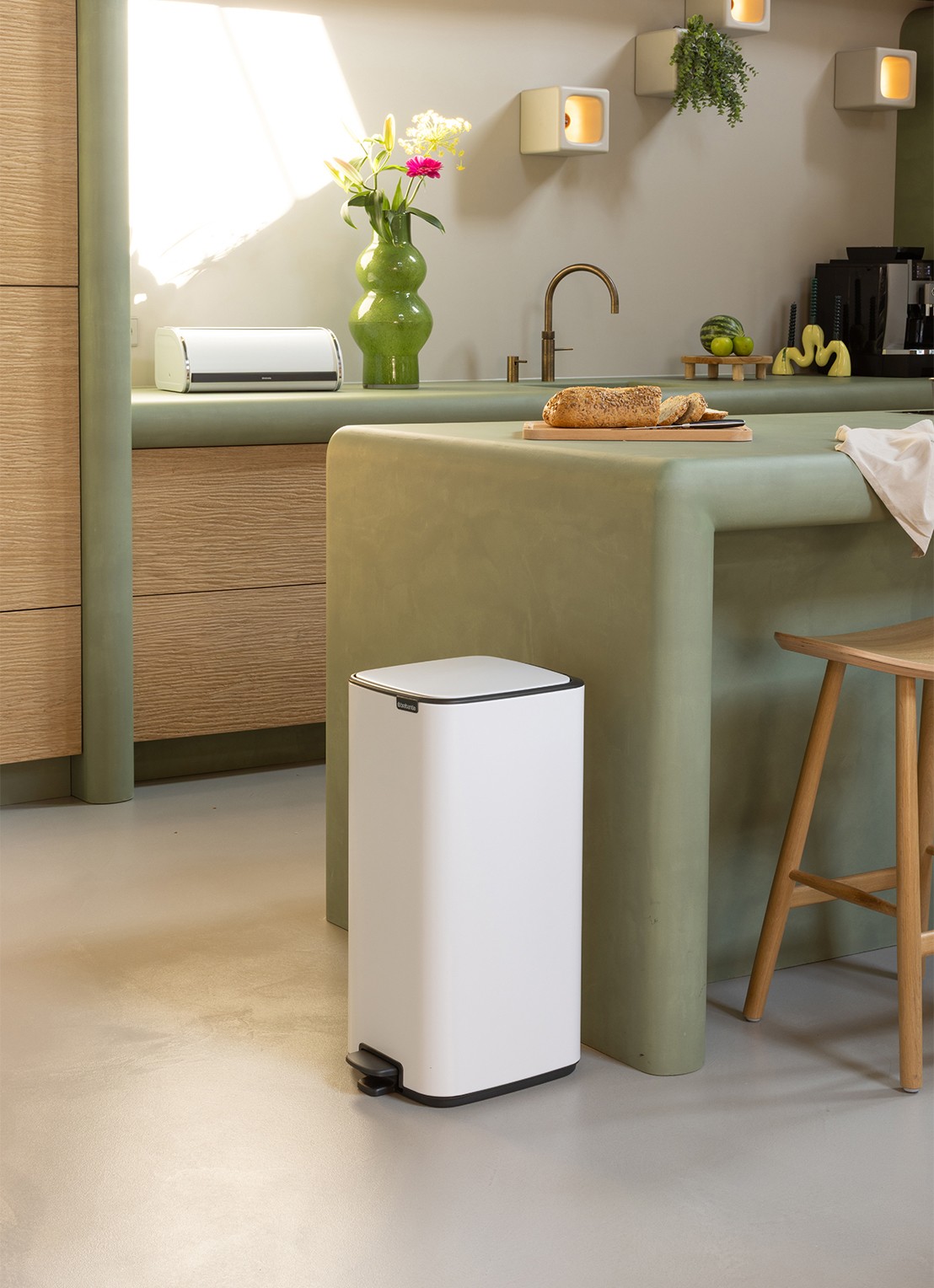 Brabantia Bo pedaalemmer 30 liter - detail 7 wit