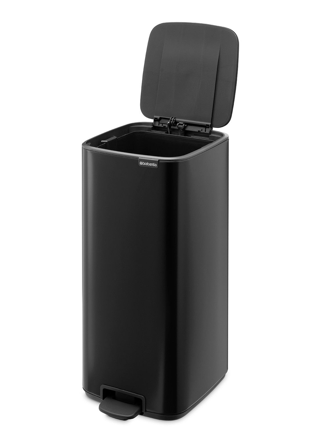 Brabantia Bo pedaalemmer 30 liter - achterkant 8 zwart