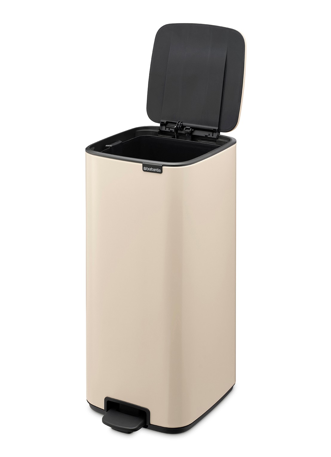 Brabantia Bo pedaalemmer 30 liter - achterkant 8 beige