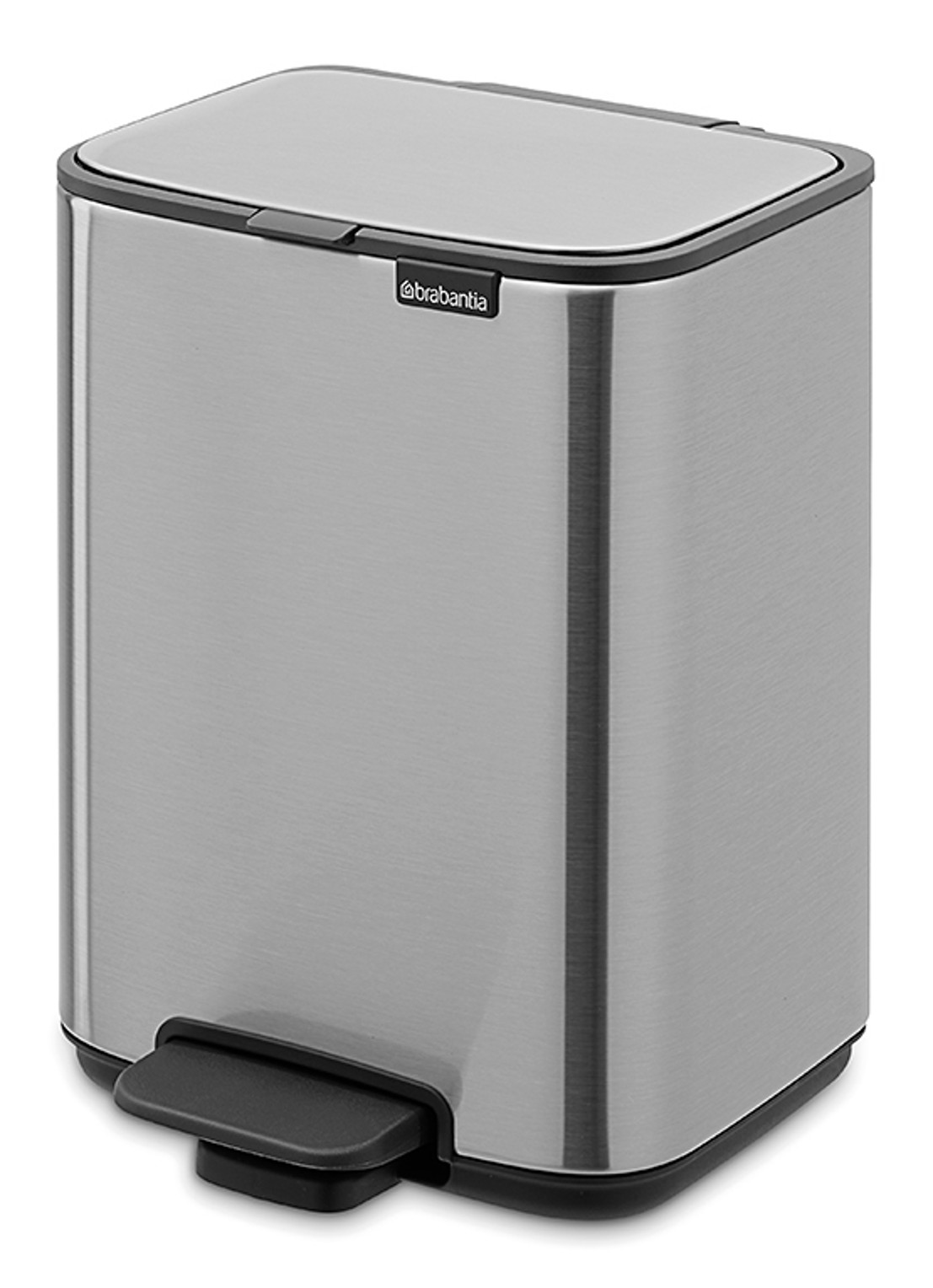 Brabantia Bo pedaalemmer 4 liter - voorkant 2 metallic