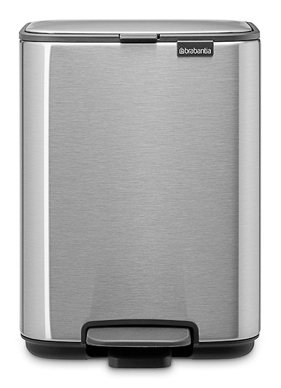 Brabantia Bo pedaalemmer 4 liter - voorkant 3 metallic