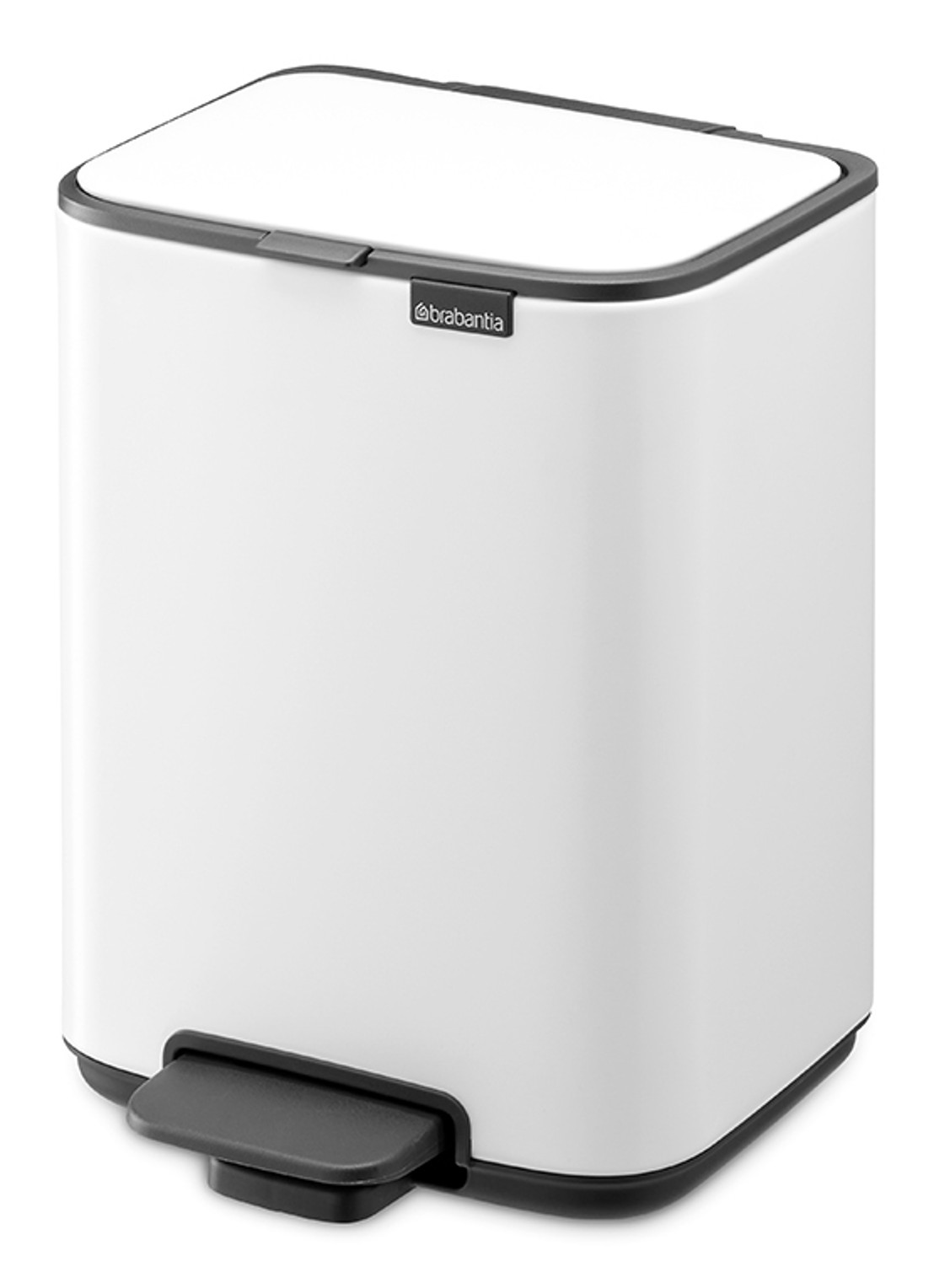 Brabantia Bo pedaalemmer 4 liter  - voorkant wit